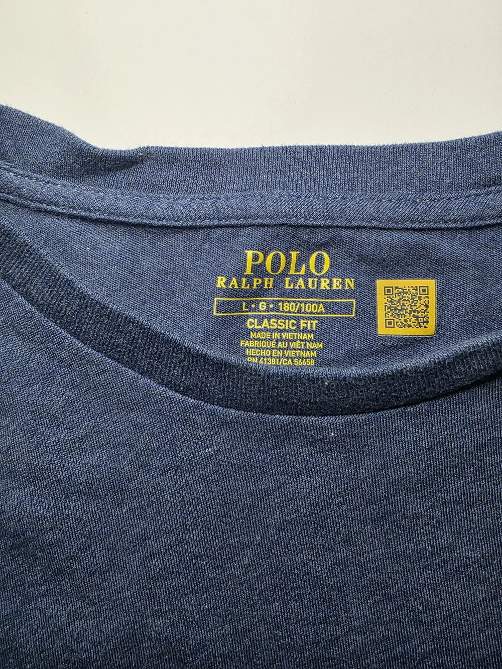 Polo by Ralph Lauren Short Sleeve Crew Tee - Navy Blue with White Pony